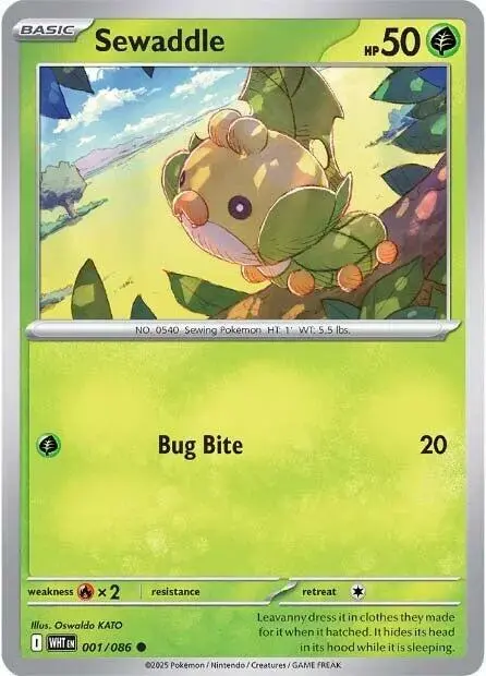 Sewaddle - Pokemon White Flare #1
