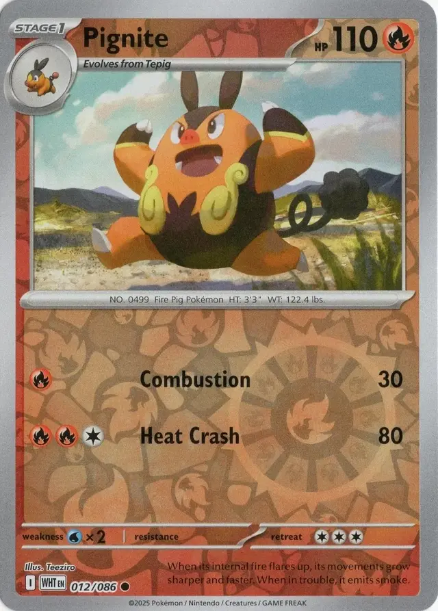 Pignite [Reverse] - Pokemon White Flare #12