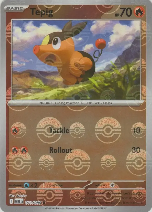 Tepig [Poke Ball] - Pokemon White Flare #11