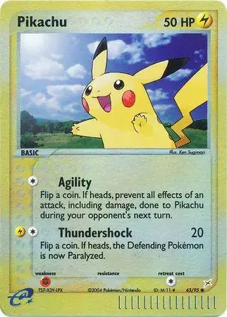 Pikachu [Reverse Holo] - Pokemon Team Magma & Team Aqua #43
