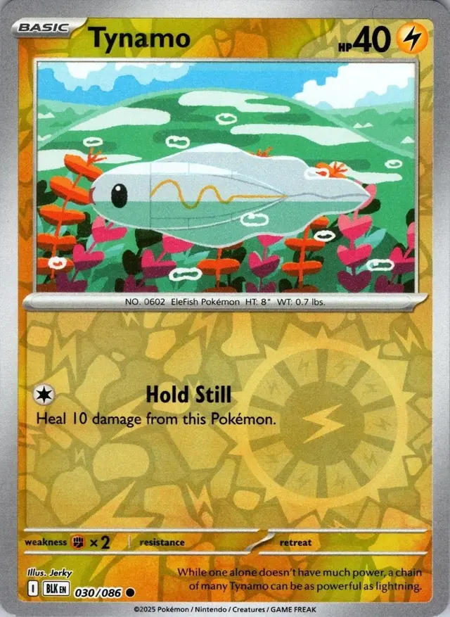 Tynamo [Reverse] - Pokemon Black Bolt #30