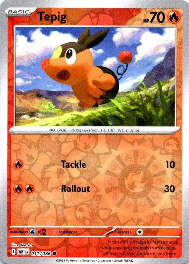 Tepig [Reverse] - Pokemon White Flare #11