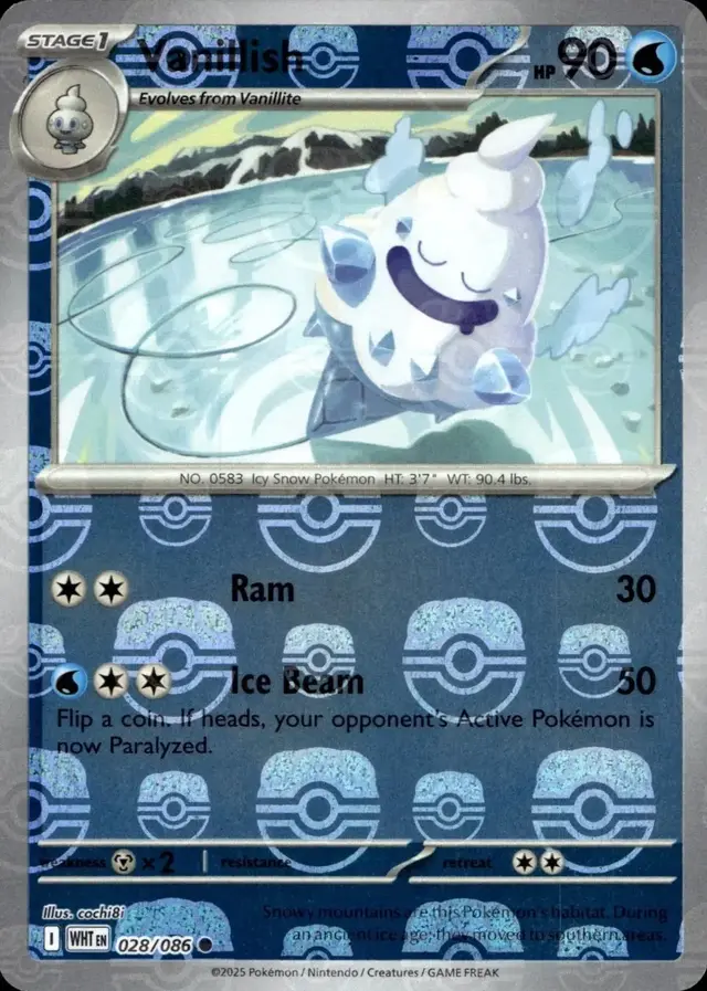 Vanillish [Master Ball] - Pokemon White Flare #28