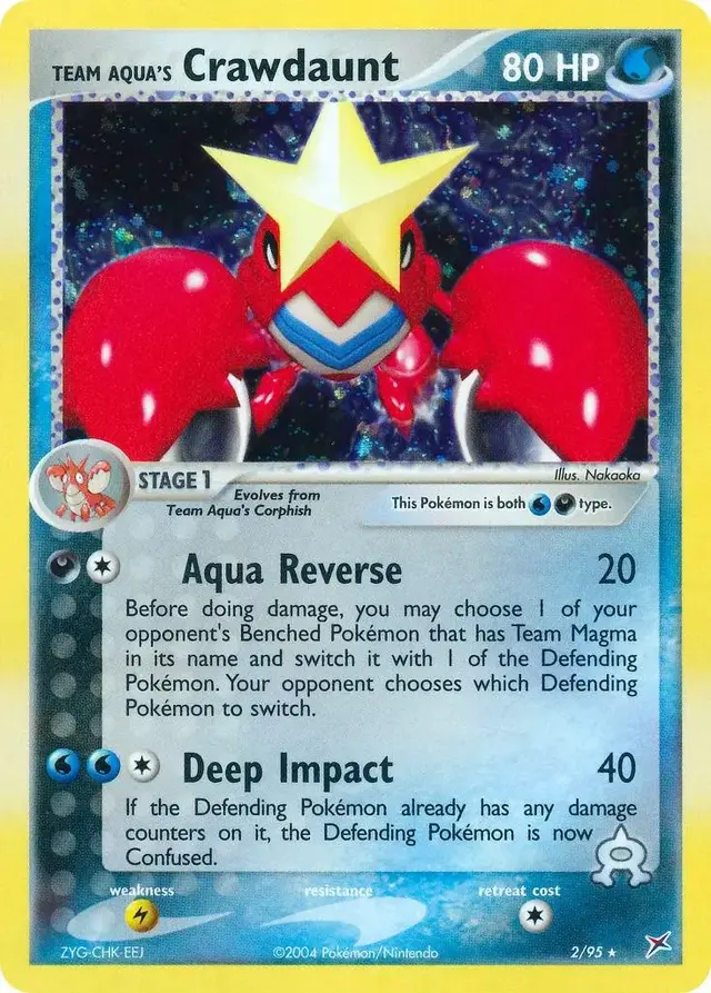 Crawdaunt - Pokemon Team Magma & Team Aqua #2