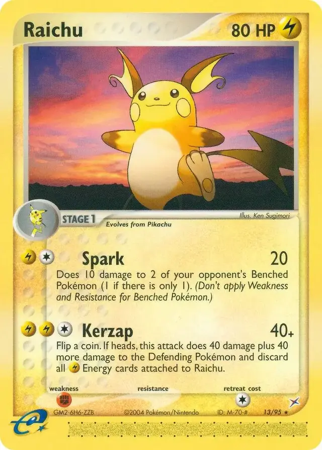 Raichu - Pokemon Team Magma & Team Aqua #13