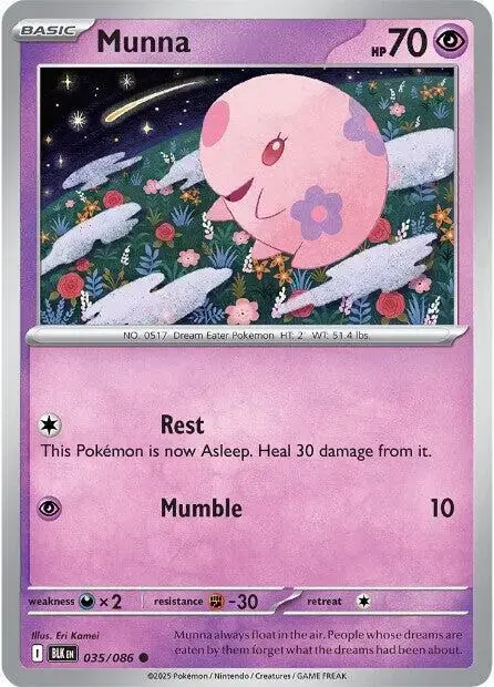 Munna - Pokemon Black Bolt #35