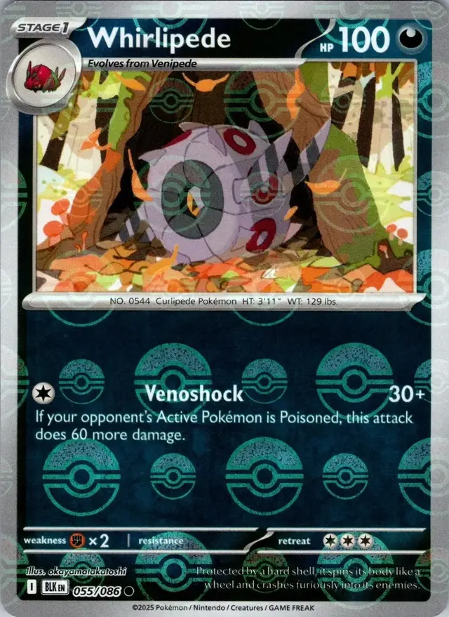 Whirlipede [Poke Ball] - Pokemon Black Bolt #55