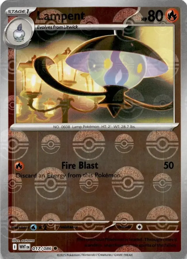 Lampent [Poke Ball] - Pokemon White Flare #17