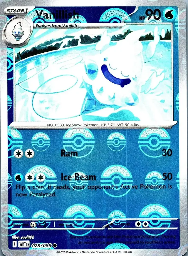 Vanillish [Poke Ball] - Pokemon White Flare #28