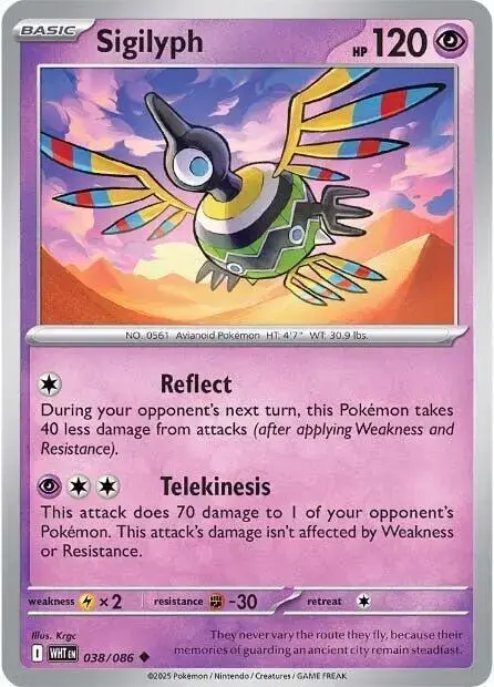 Sigilyph - Pokemon White Flare #38