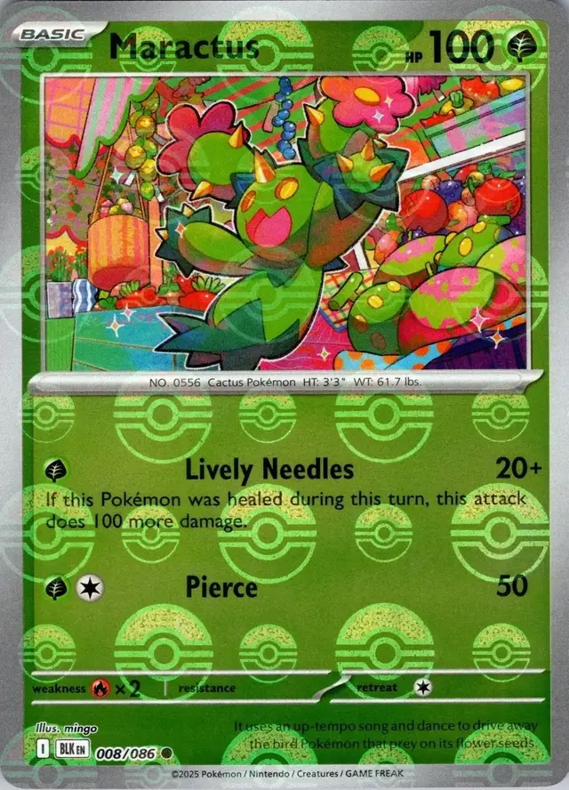 Maractus [Poke Ball] - Pokemon Black Bolt #8