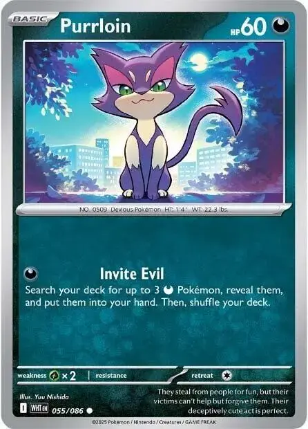 Purrloin - Pokemon White Flare #55