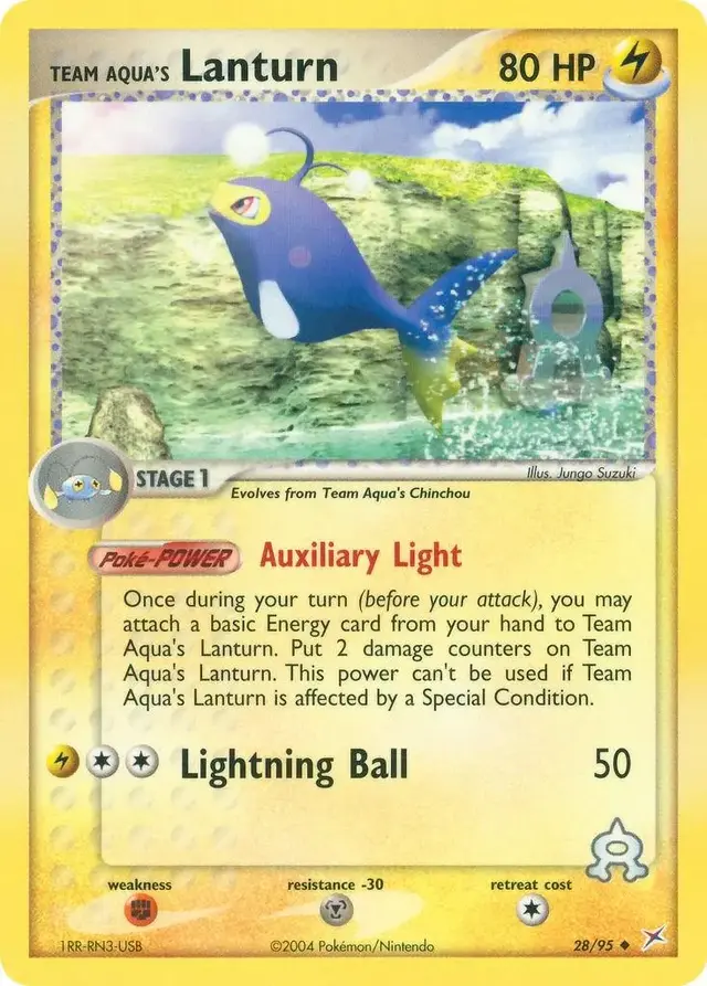 Lanturn - Pokemon Team Magma & Team Aqua #28