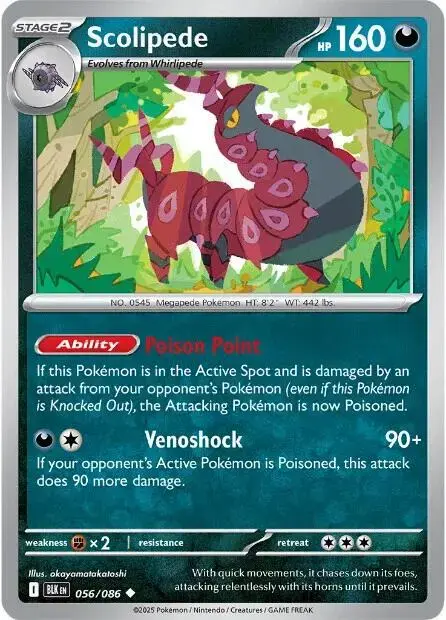 Scolipede - Pokemon Black Bolt #56