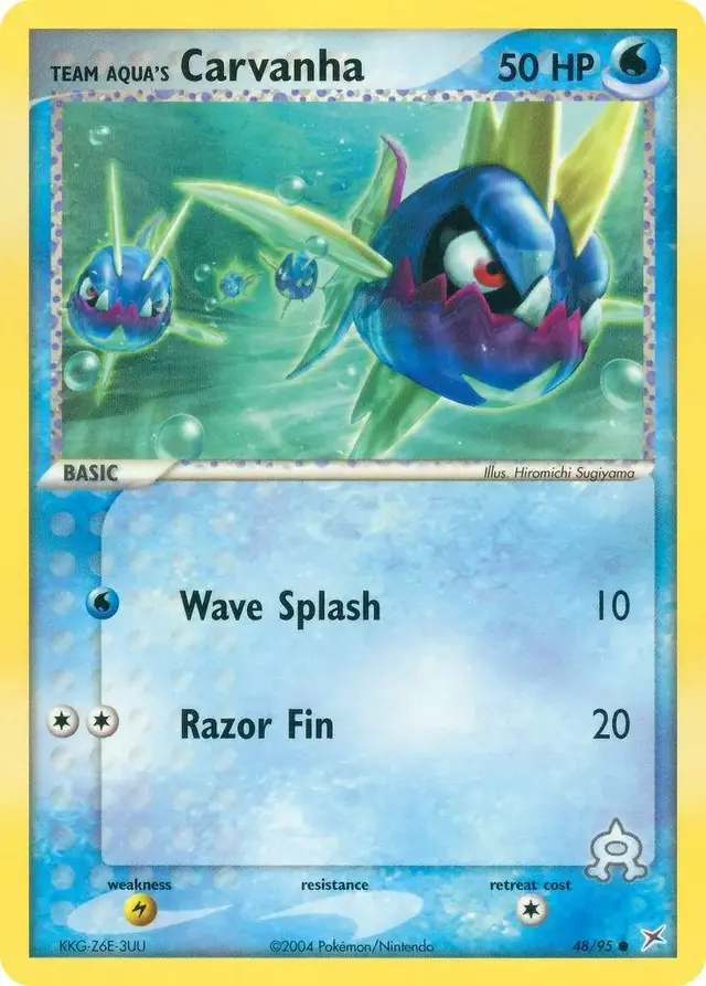 Carvanha - Pokemon Team Magma & Team Aqua #48