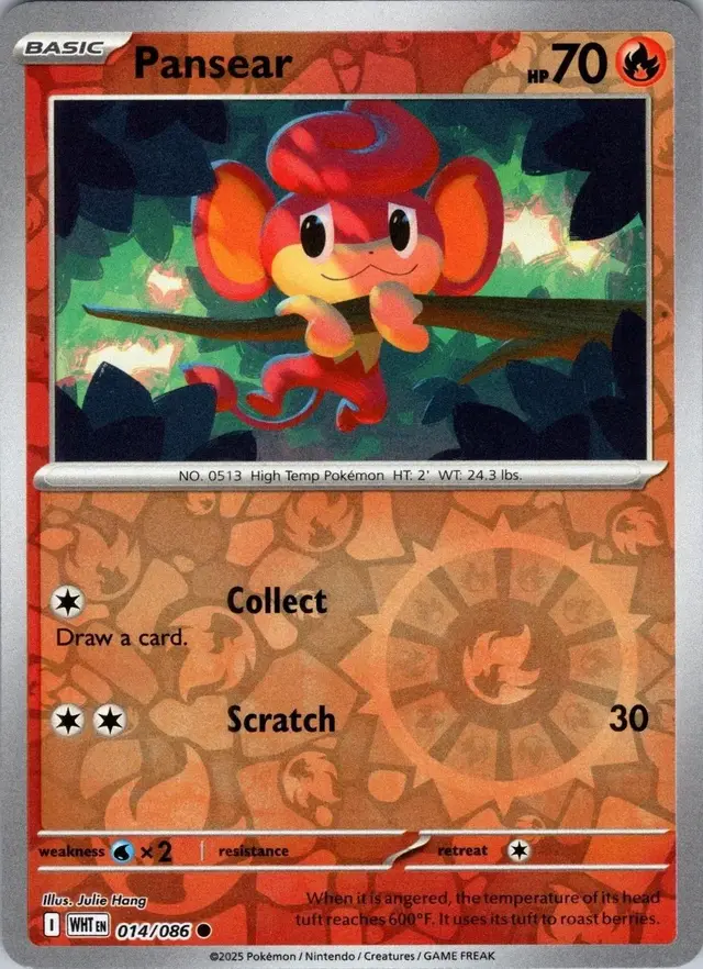 Pansear [Reverse] - Pokemon White Flare #14