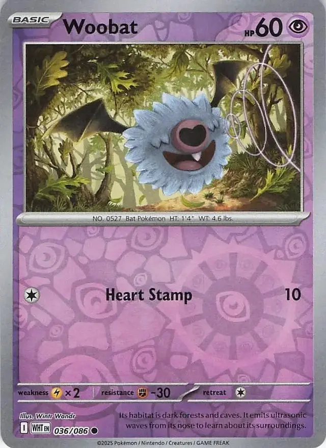 Woobat [Reverse] - Pokemon White Flare #36