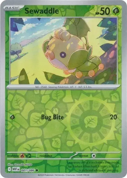Sewaddle [Reverse] - Pokemon White Flare #1