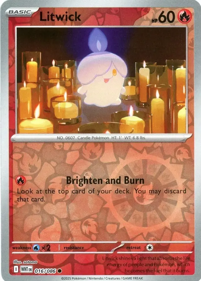 Litwick [Reverse] - Pokemon White Flare #16