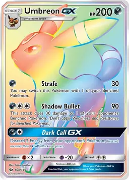 Umbreon GX #154 - Pokemon Sun & Moon