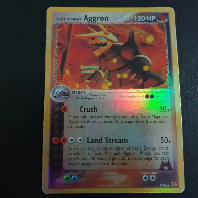 Aggron [Reverse Holo] - Pokemon Team Magma & Team Aqua #7