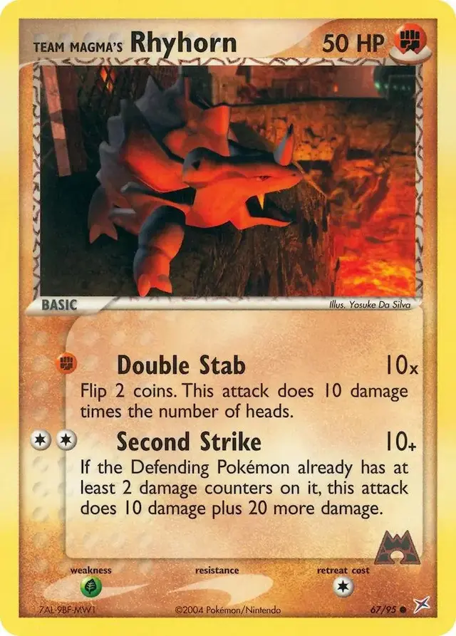 Rhyhorn - Pokemon Team Magma & Team Aqua #67