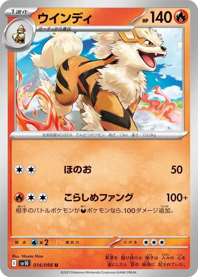 Arcanine - Pokemon Japanese Glory Of Team Rocket #14