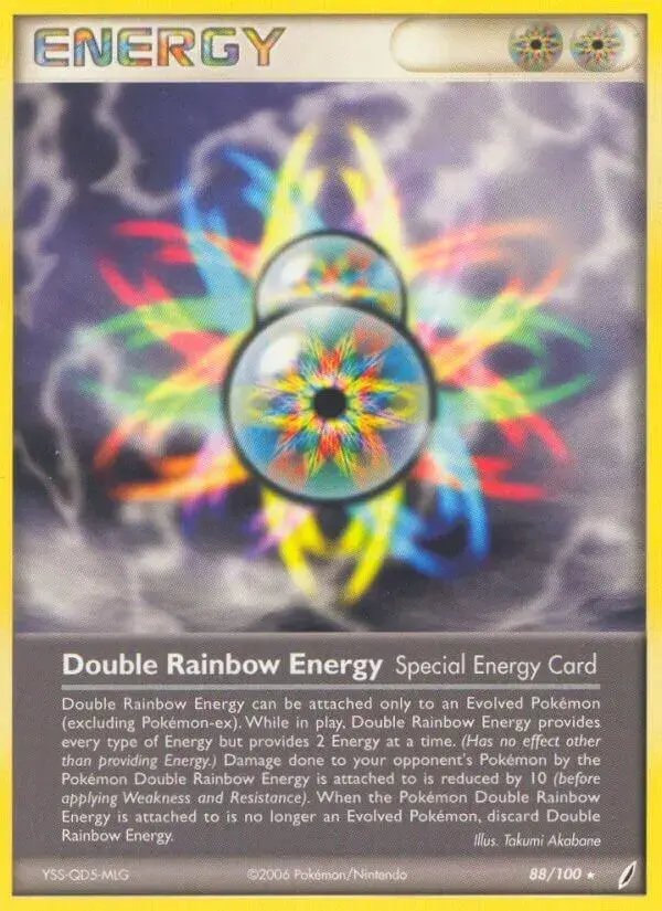 Double Rainbow Energy - Pokemon Team Magma & Team Aqua #88