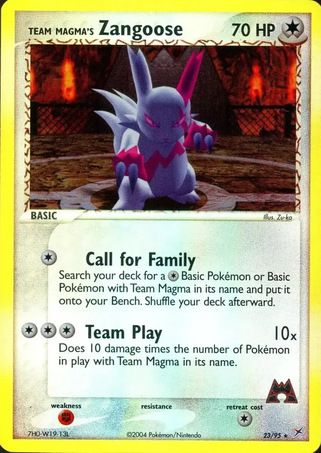 Zangoose [Reverse Holo] - Pokemon Team Magma & Team Aqua #23