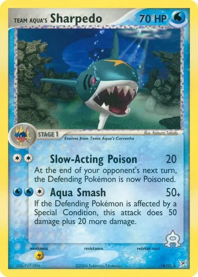 Sharpedo - Pokemon Team Magma & Team Aqua #18