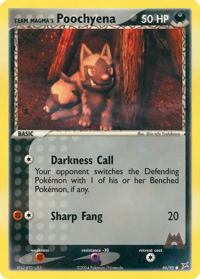 Poochyena - Pokemon Team Magma & Team Aqua #66