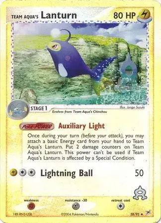 Lanturn [Reverse Holo] - Pokemon Team Magma & Team Aqua #28
