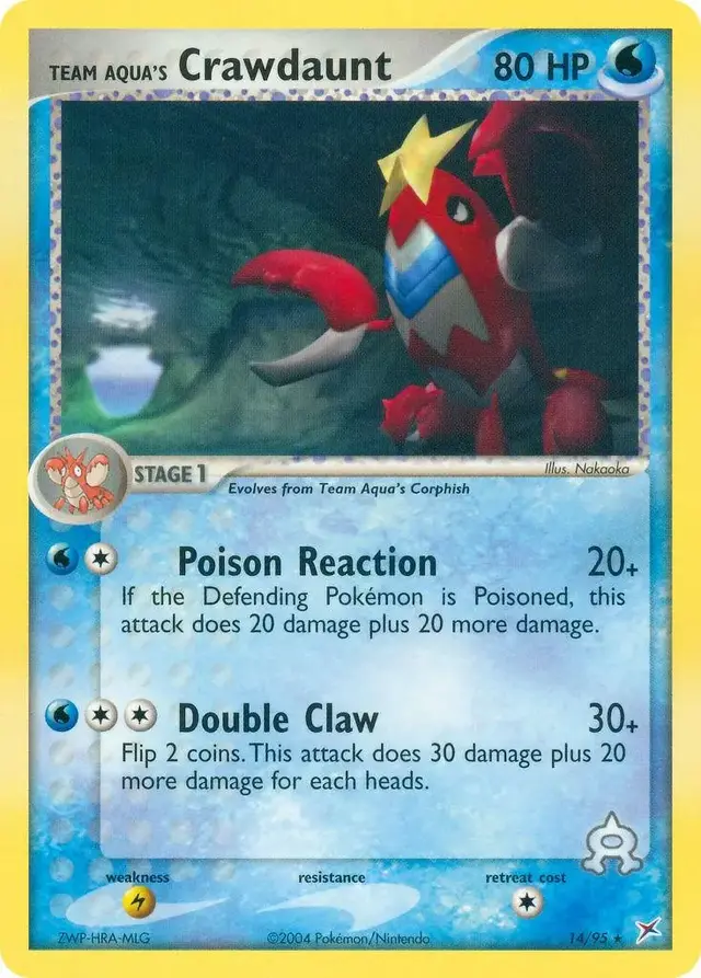 Crawdaunt - Pokemon Team Magma & Team Aqua #14