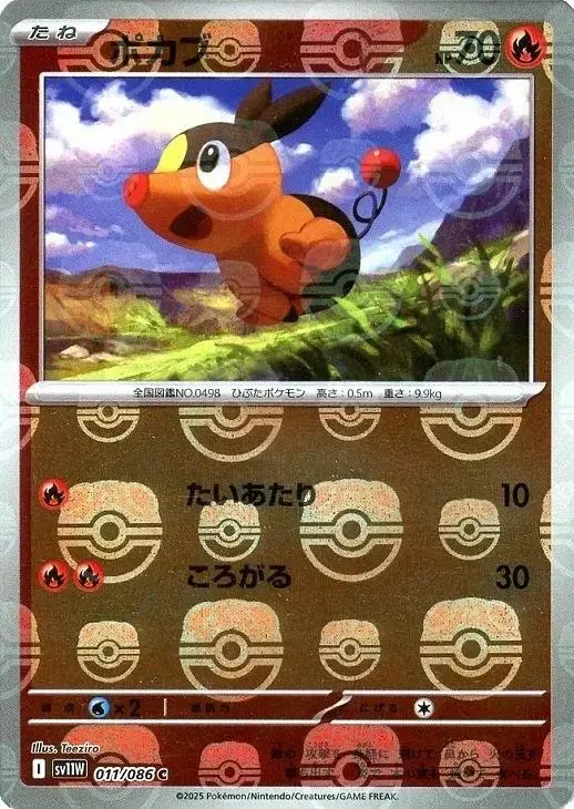 Tepig [Master Ball] - Pokemon Japanese White Flare #11