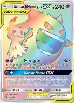 Gengar & Mimikyu GX #186 - Pokemon Team Up