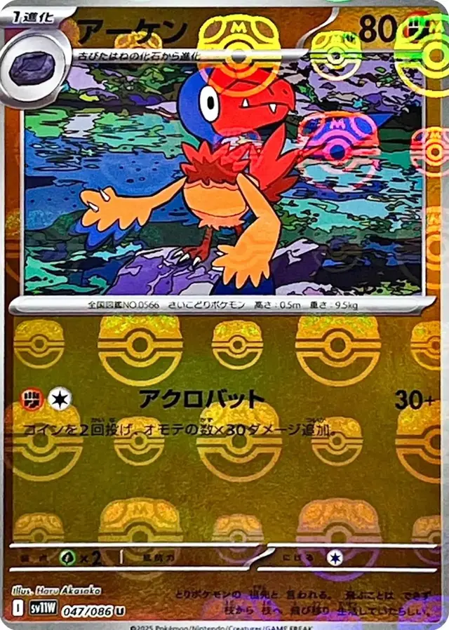 Archen [Master Ball] - Pokemon Japanese White Flare #47