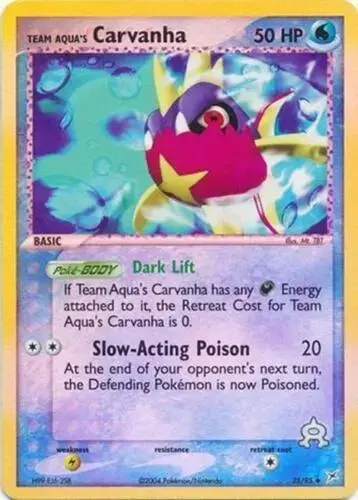 Carvanha - Pokemon Team Magma & Team Aqua #25