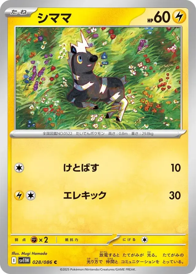 Blitzle - Pokemon Japanese White Flare #28