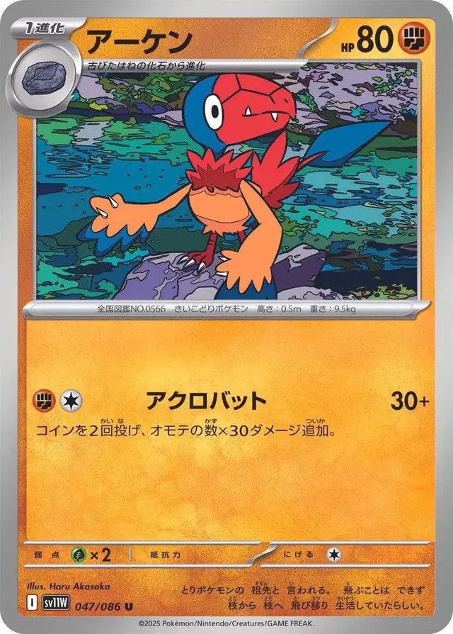 Archen - Pokemon Japanese White Flare #47