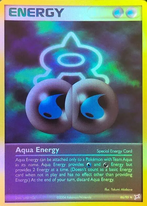 Aqua Energy [Reverse Holo] - Pokemon Team Magma & Team Aqua #86