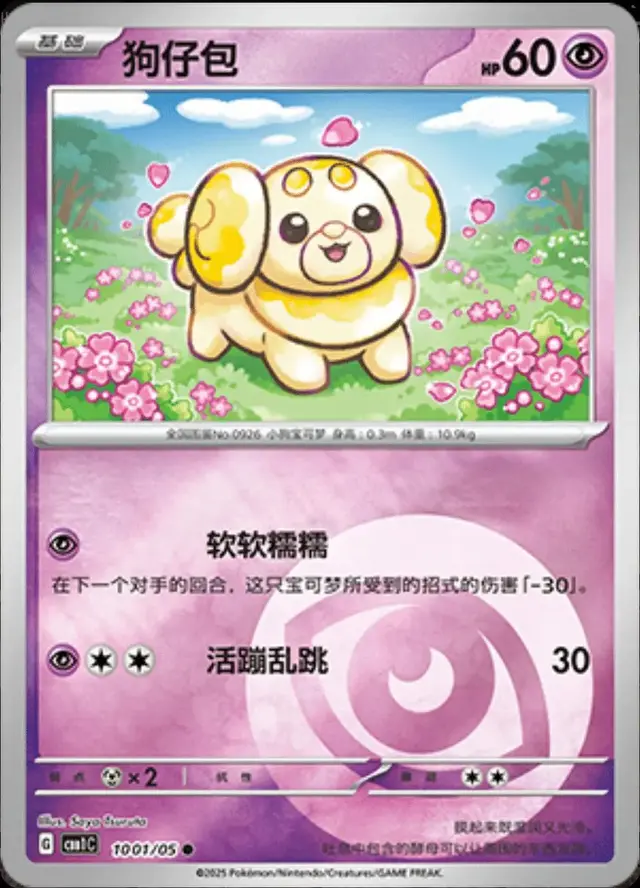 Fidough - Pokemon Chinese Gem Pack #1001