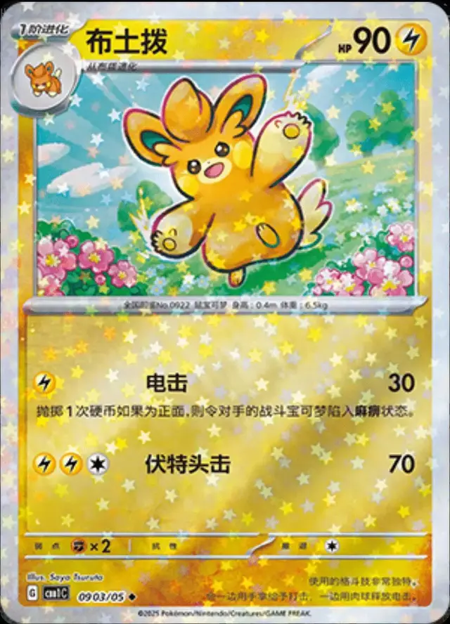 Pawmo [Stars] - Pokemon Chinese Gem Pack #903