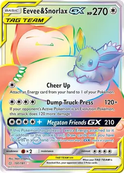 Eevee & Snorlax GX - Pokemon Team Up