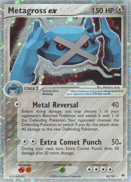 Metagross EX 95 - Pokemon Hidden Legends