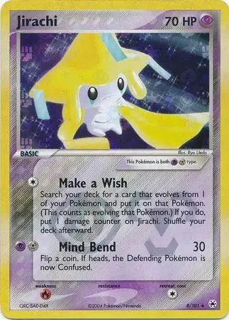 Jirachi [Reverse Holo] - Pokemon Hidden Legends #8