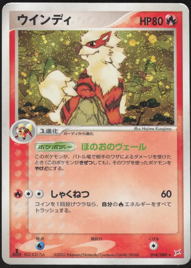Arcanine [1st Edition] - Pokemon Japanese Magma Vs Aqua Two Ambitions #14