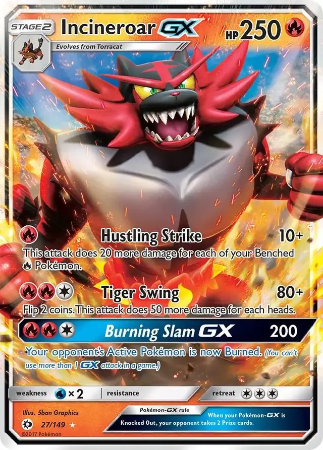Incineroar GX - Pokemon Sun & Moon #27