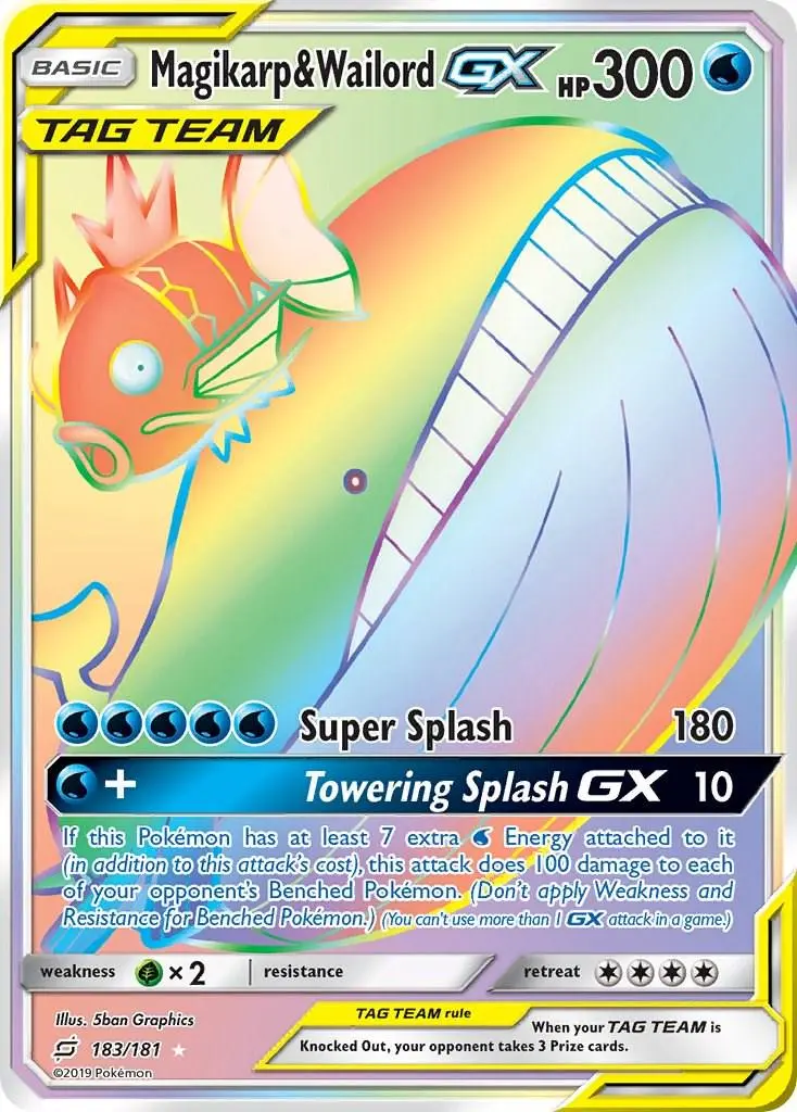 Wailord Pokemon Cards: Prices & Values - GX, EX, V | DOUBLE HOLO
