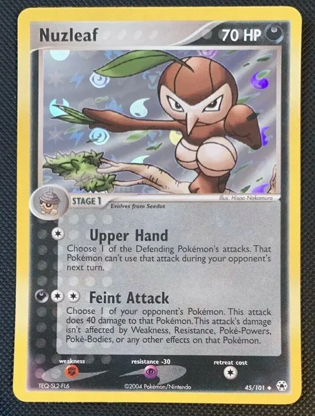 Nuzleaf [Reverse Holo] - Pokemon Hidden Legends #45