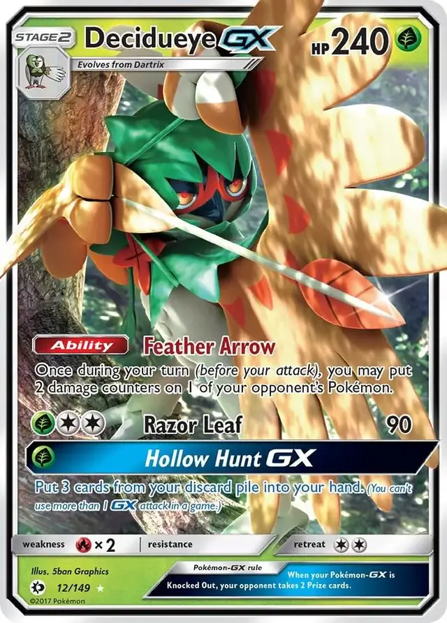 Decidueye GX - Pokemon Sun & Moon #12